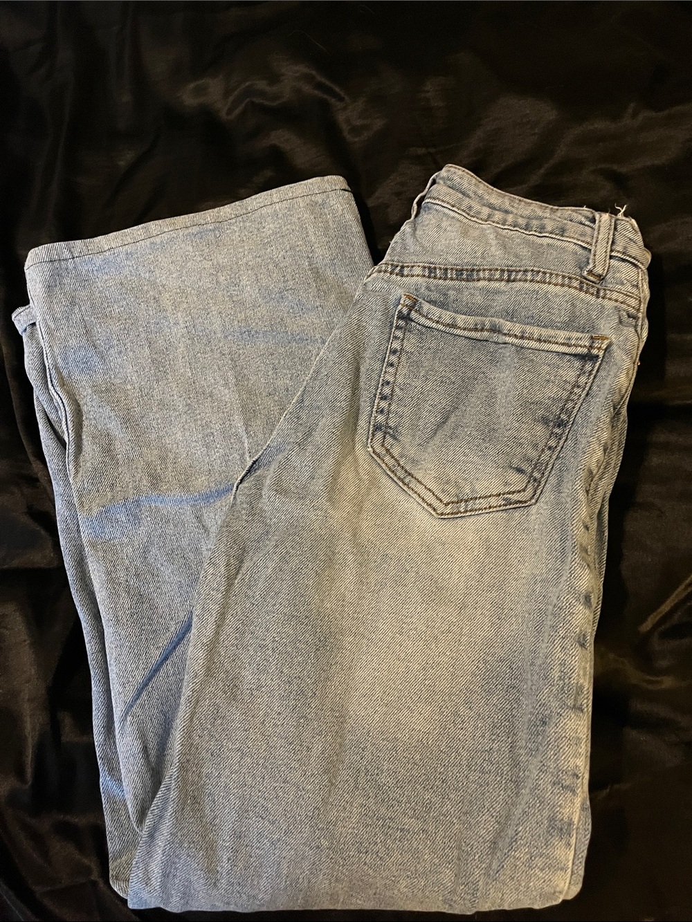 High-Rise Light Blue Wide Leg Jeans for Women